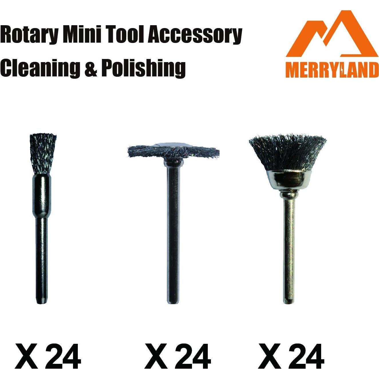 Juego de Cepillos de Acero Merryland RMTA072C1 - 72 Piezas