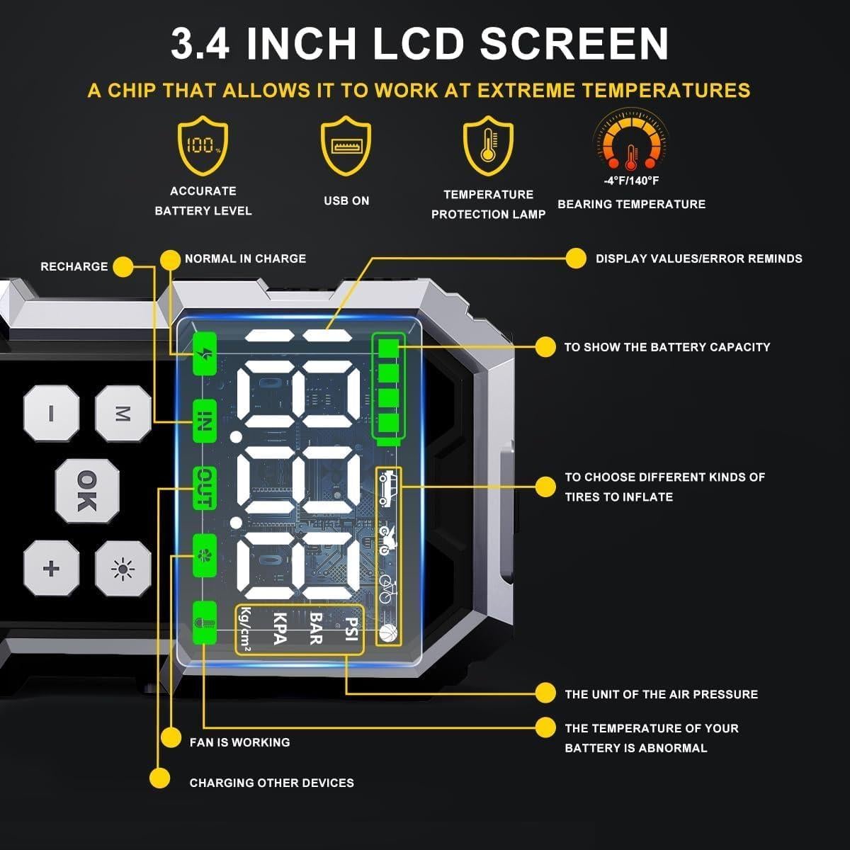 Arrancador de Salto BSMOOM B04 6000A con Compresor 150PSI