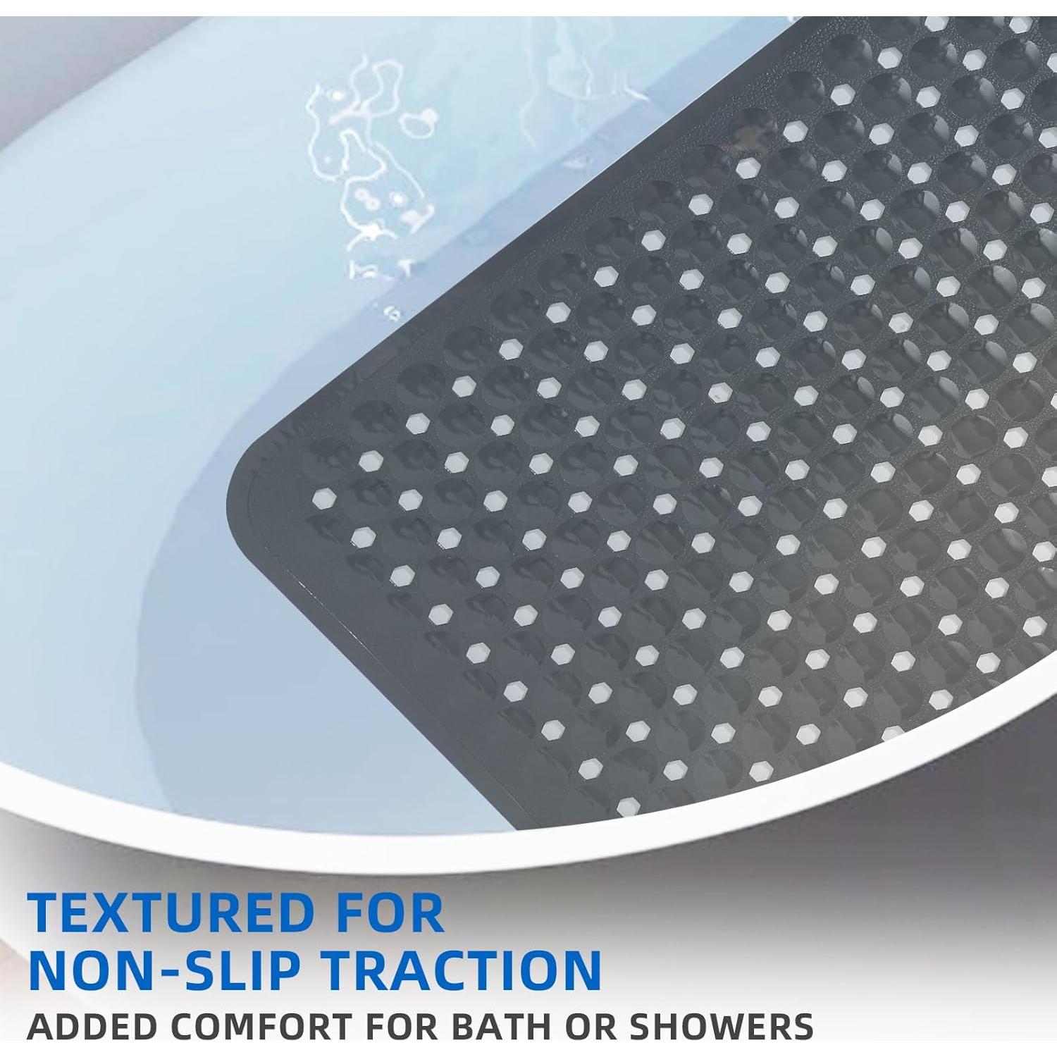 Alfombrilla Antideslizante MOONFLY 101.6x40.6 cm Negra