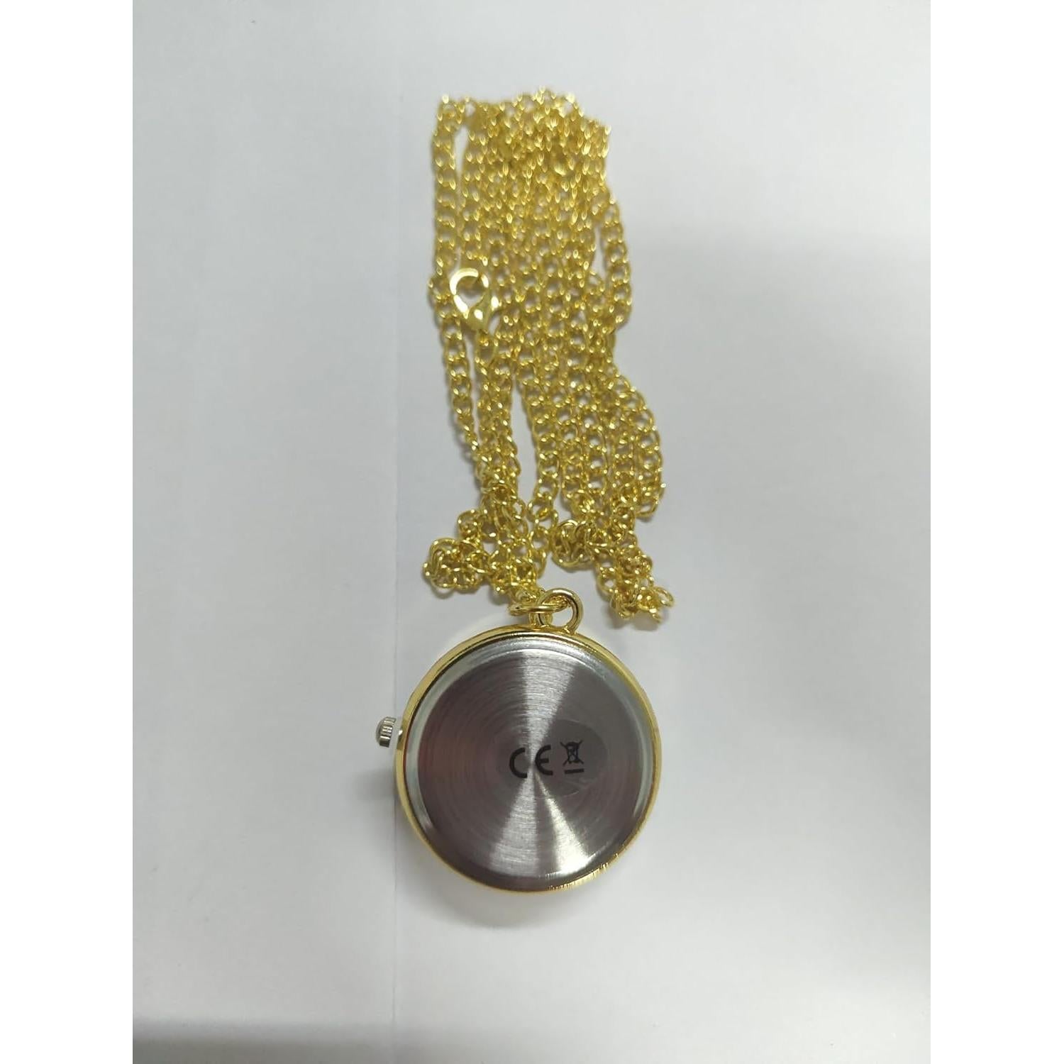 Reloj de bolsillo JewelryWe JW306P - Cuarzo dorado vintage