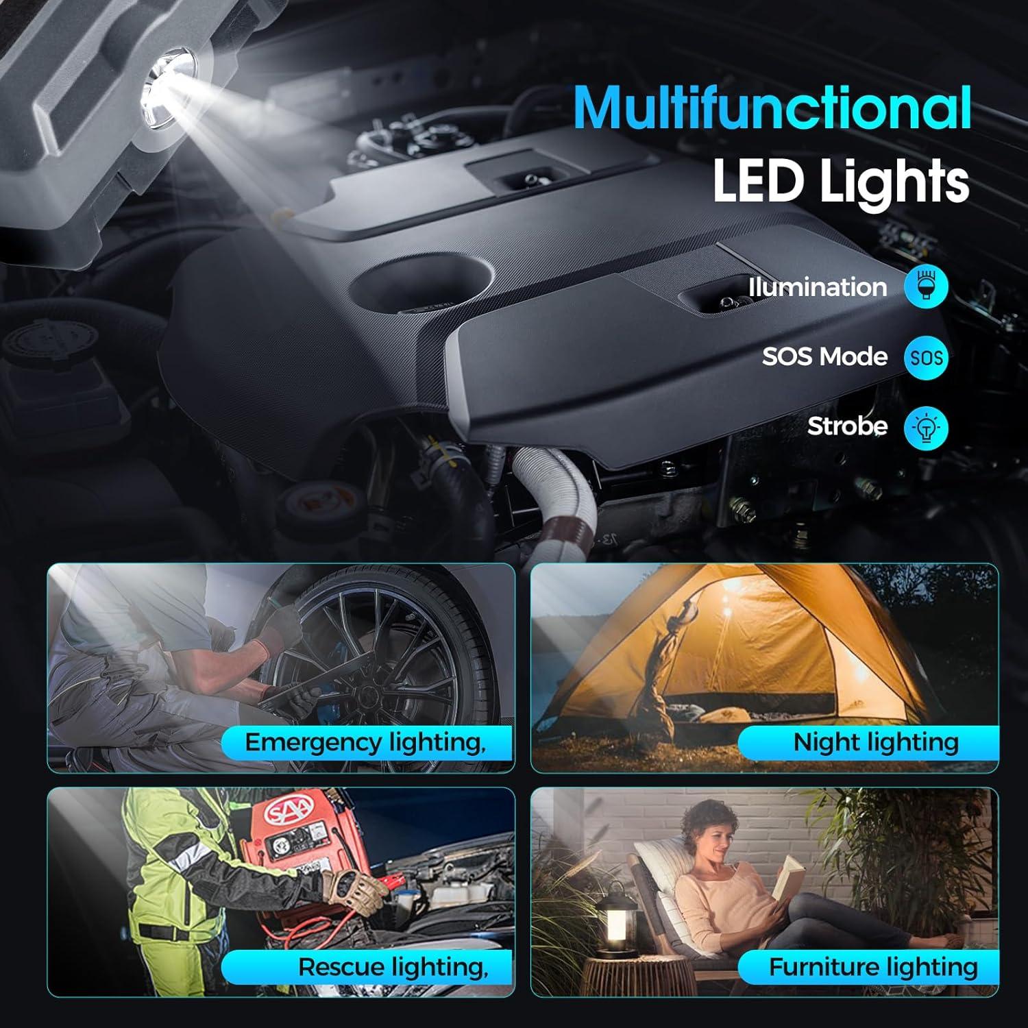 Arrancador de Emergencia STANVEE A18 2000A 12V Portátil