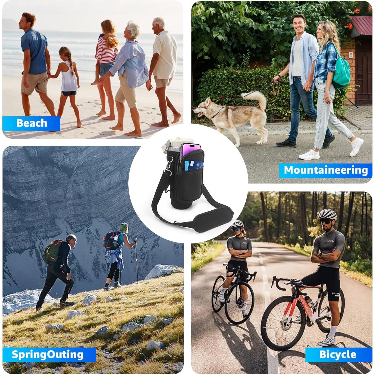 Funda Neopreno Stanley IceFlow 30oz con Correa Ajustable