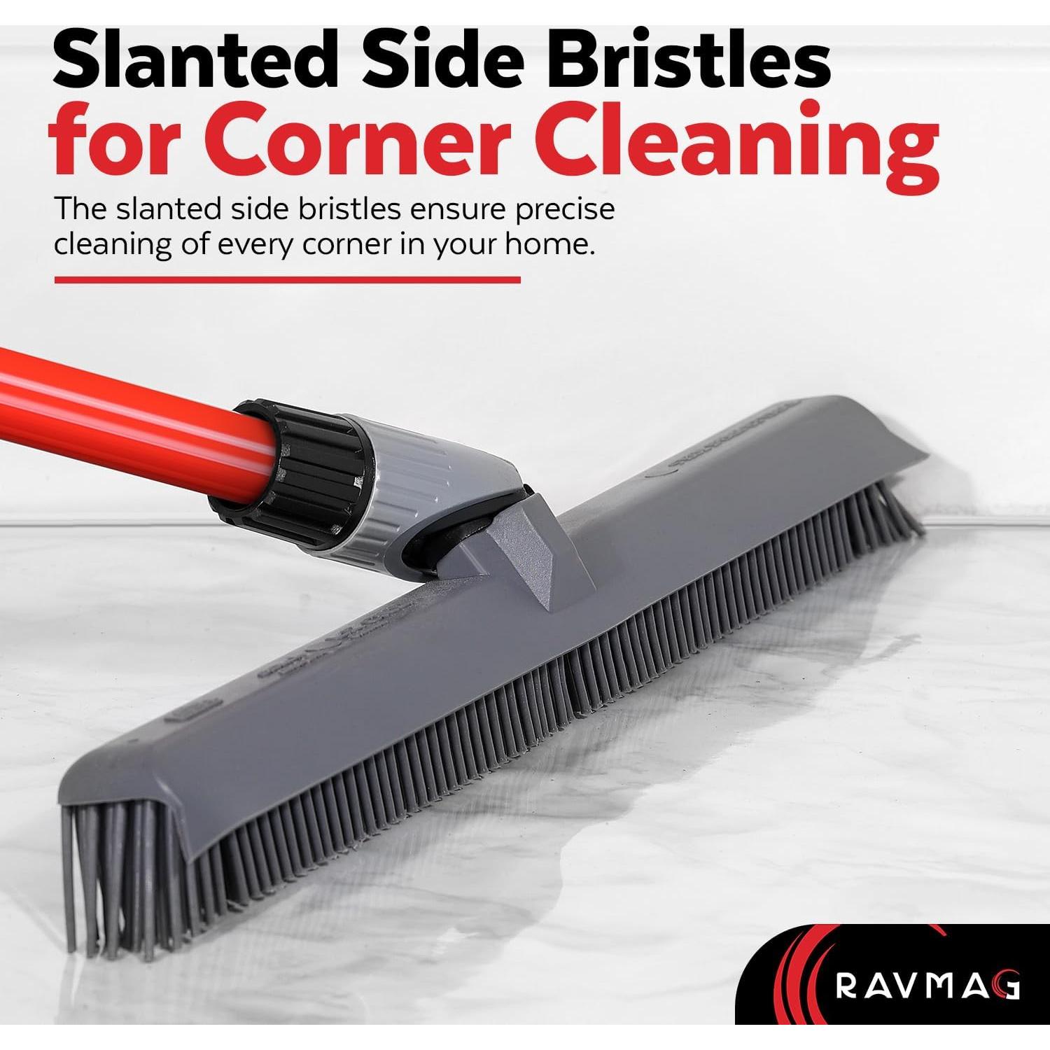 Escoba de Silicona 2-en-1 Ravmag con Raspador Integrado