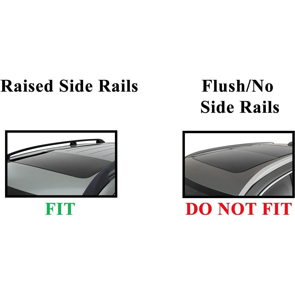 Soportes de Techo Universales BrightLines 53" (Negro) - 2 Piezas