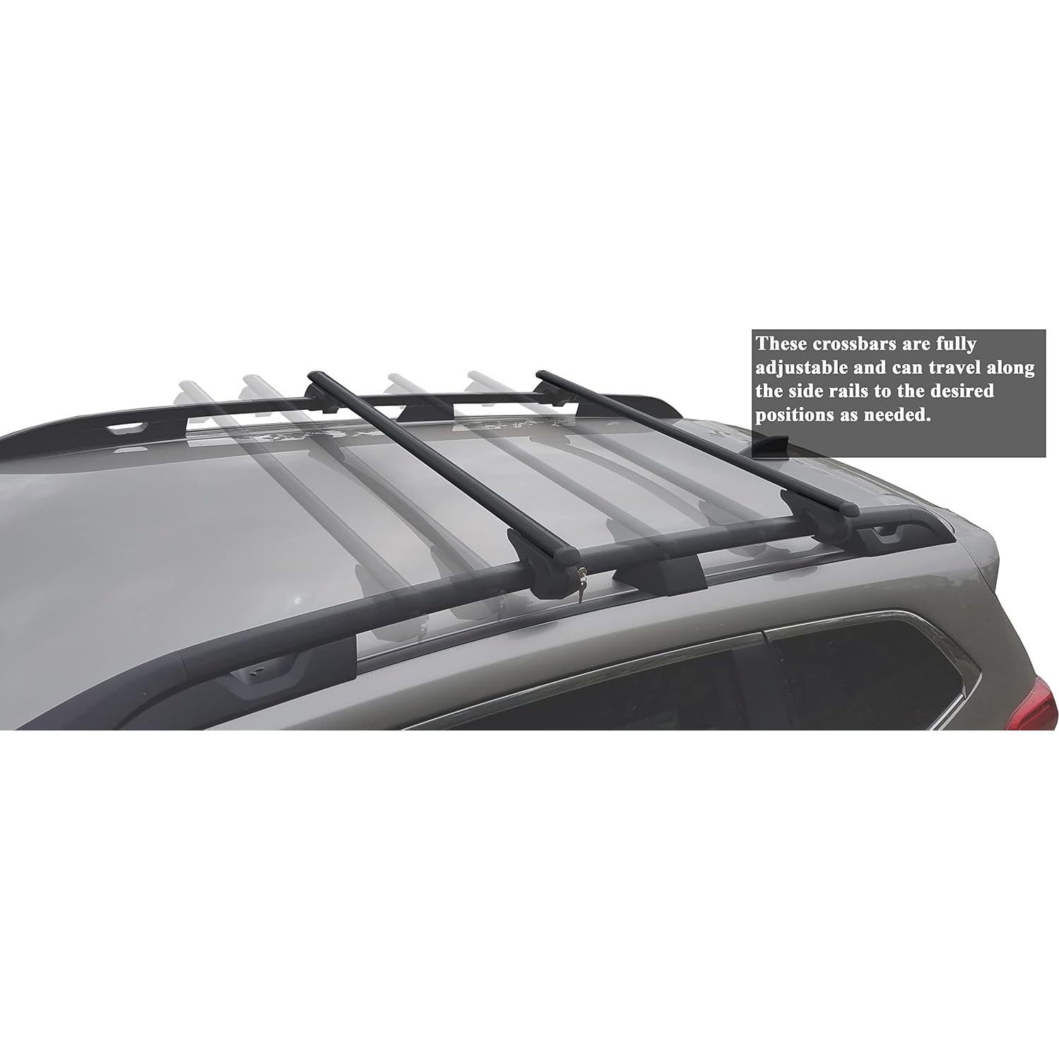 Soportes de Techo Universales BrightLines 53" (Negro) - 2 Piezas