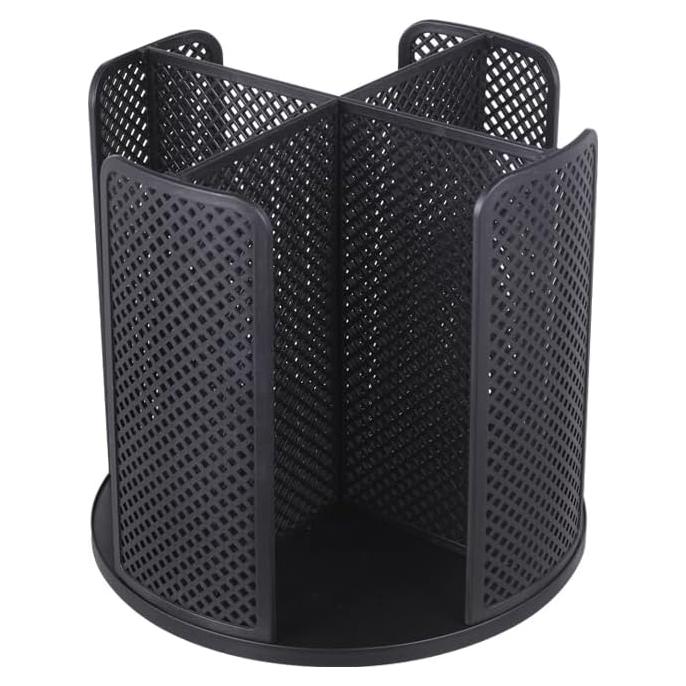 Organizador rotativo de tazas Villelei 4 compartimentos Negro