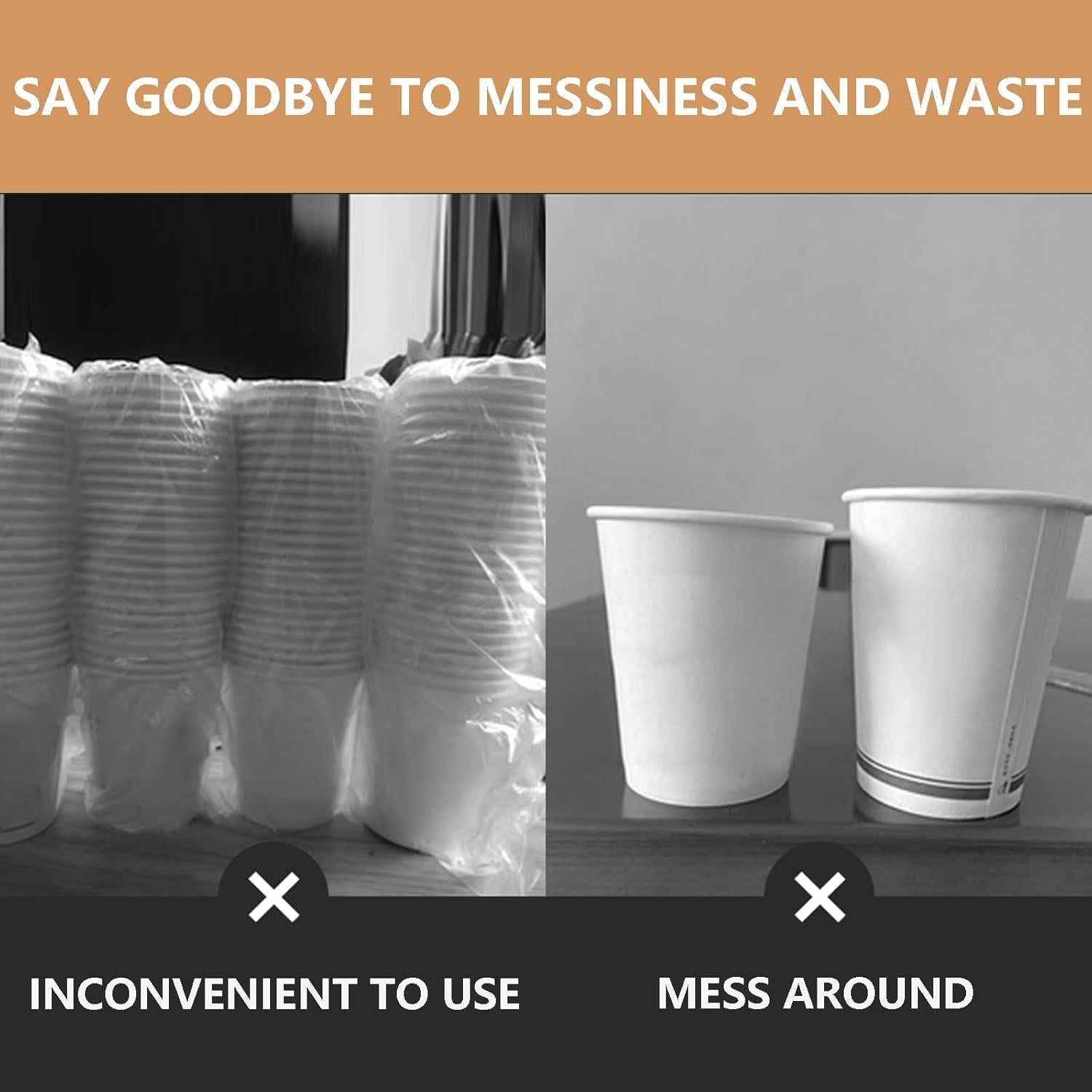 Organizador rotativo de tazas Villelei 4 compartimentos Negro