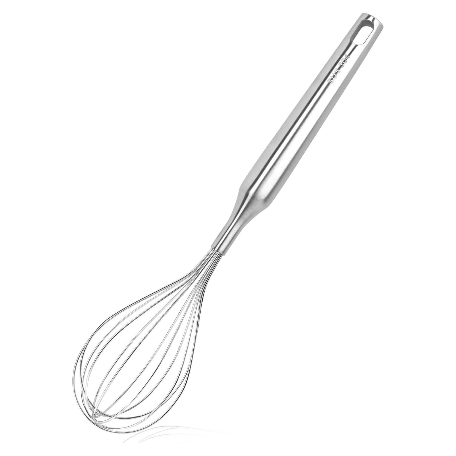 Batidor de Acero Inoxidable FDEYIQ 30.48cm Apto Lavavajillas