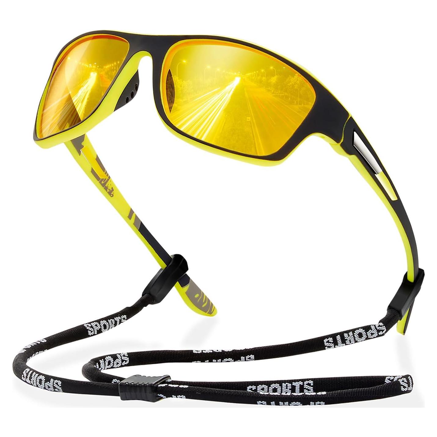 Gafas de Sol Deportivas Suoso UV400 Polarizadas Amarillas