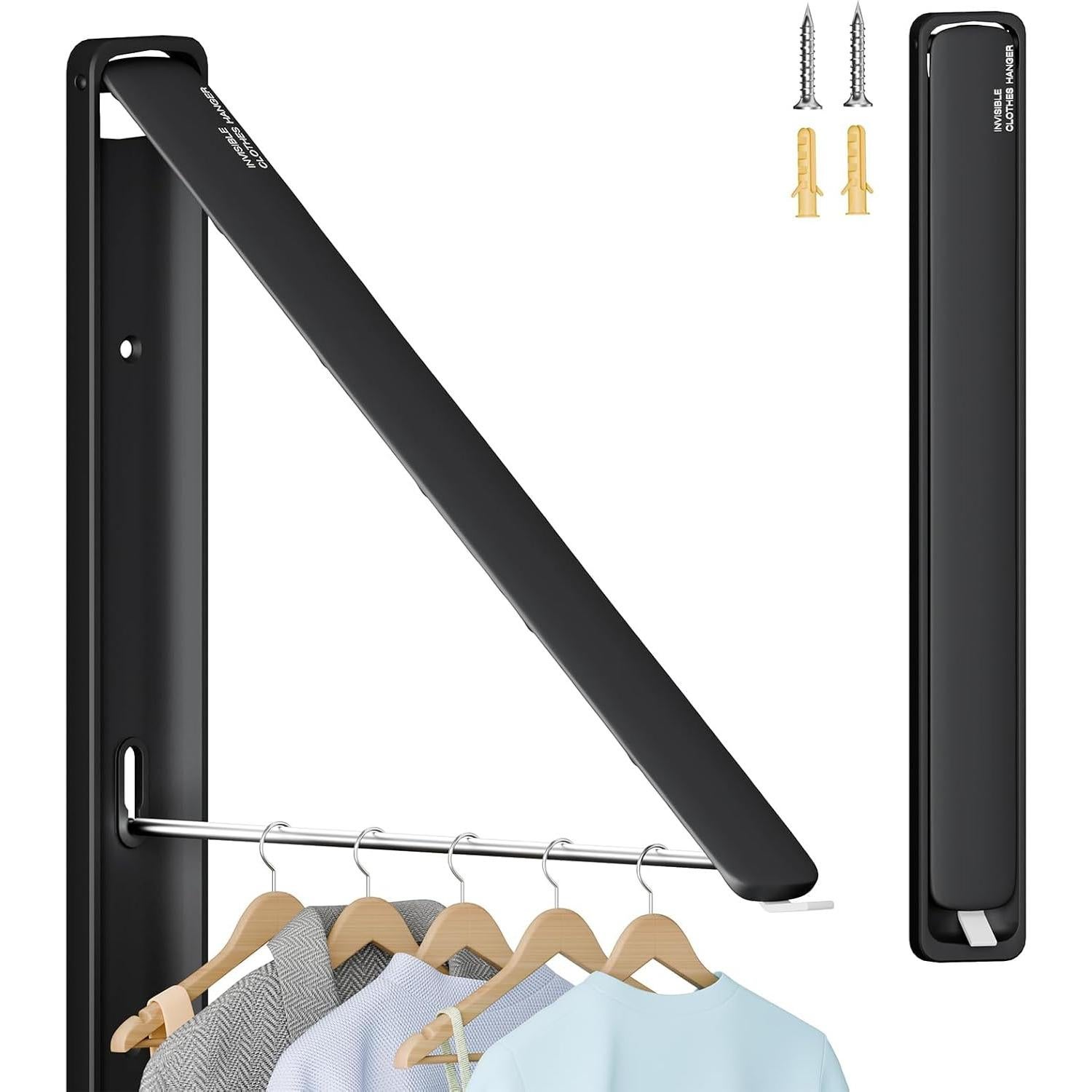 Estante Plegable para Secar Ropa Dancrul Negro 27.2 kg