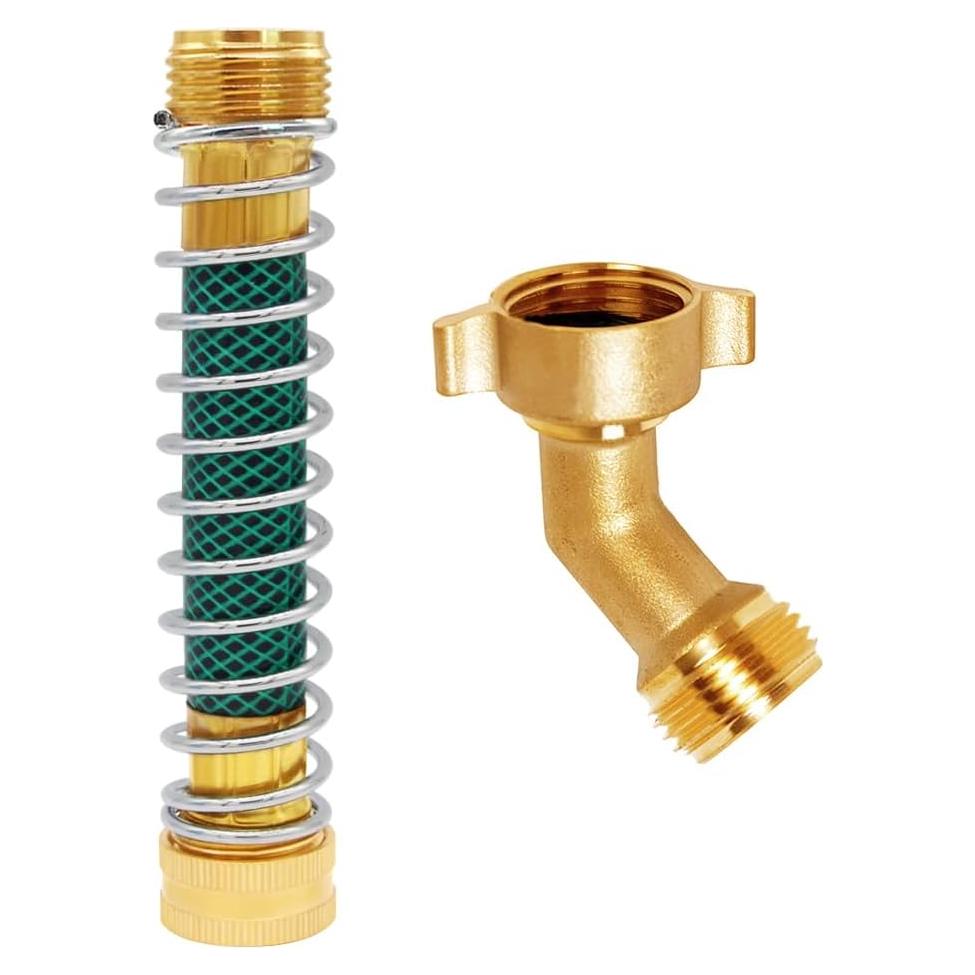 Conector Adaptador de Manguera Uenede 3/4" GHT Bronce 14 cm