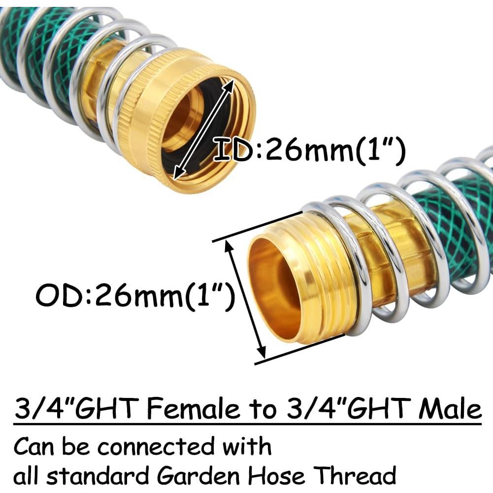 Conector Adaptador de Manguera Uenede 3/4" GHT Bronce 14 cm