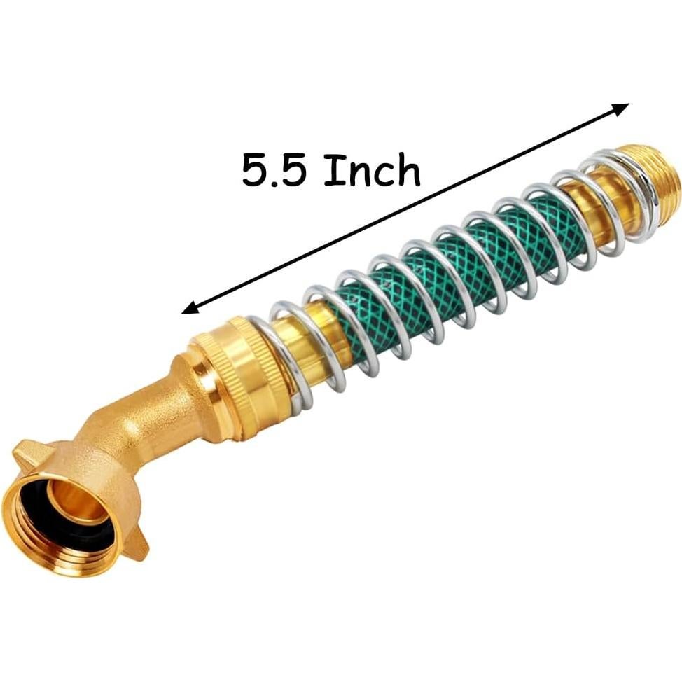 Conector Adaptador de Manguera Uenede 3/4" GHT Bronce 14 cm