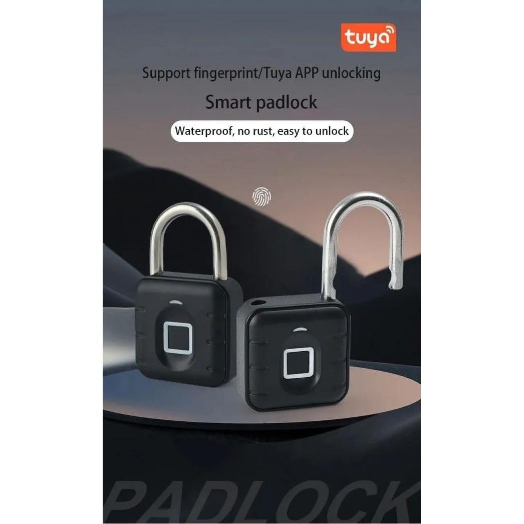 Candado de Combinación por Huella Dactilar YOKEYS Negro