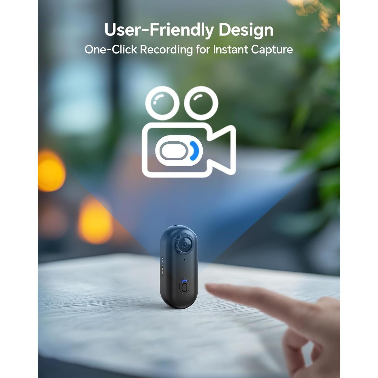 Cámara Corporal BOBLOV W4 2K 64GB con Clip Rotatable 360°