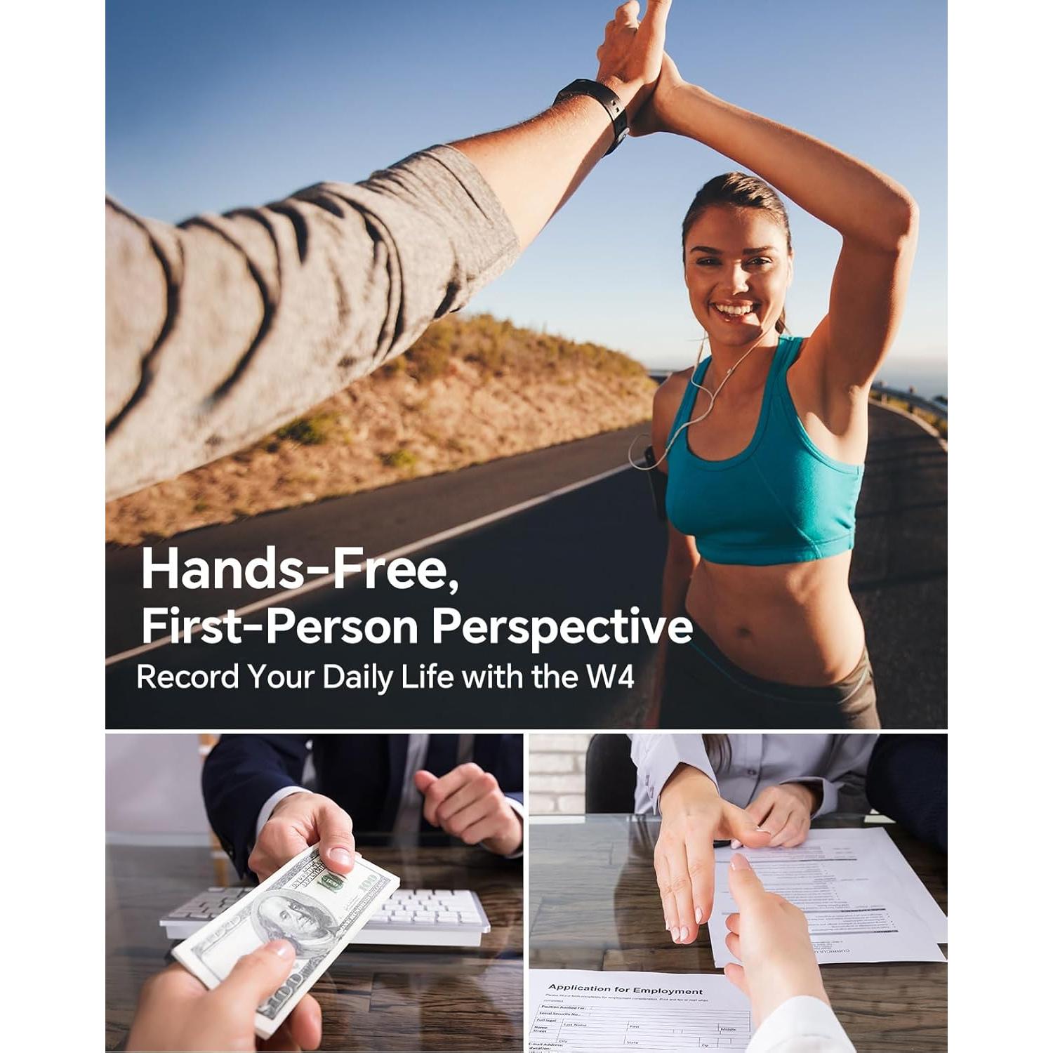 Cámara Corporal BOBLOV W4 2K 64GB con Clip Rotatable 360°