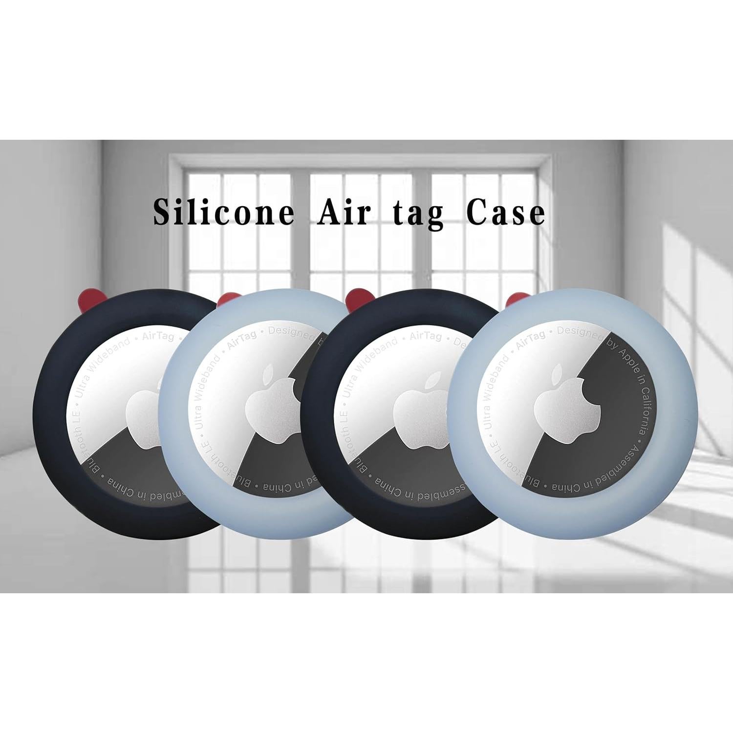 Funda de Silicona Echinff para AirTag - Paquete de 4 Unidades