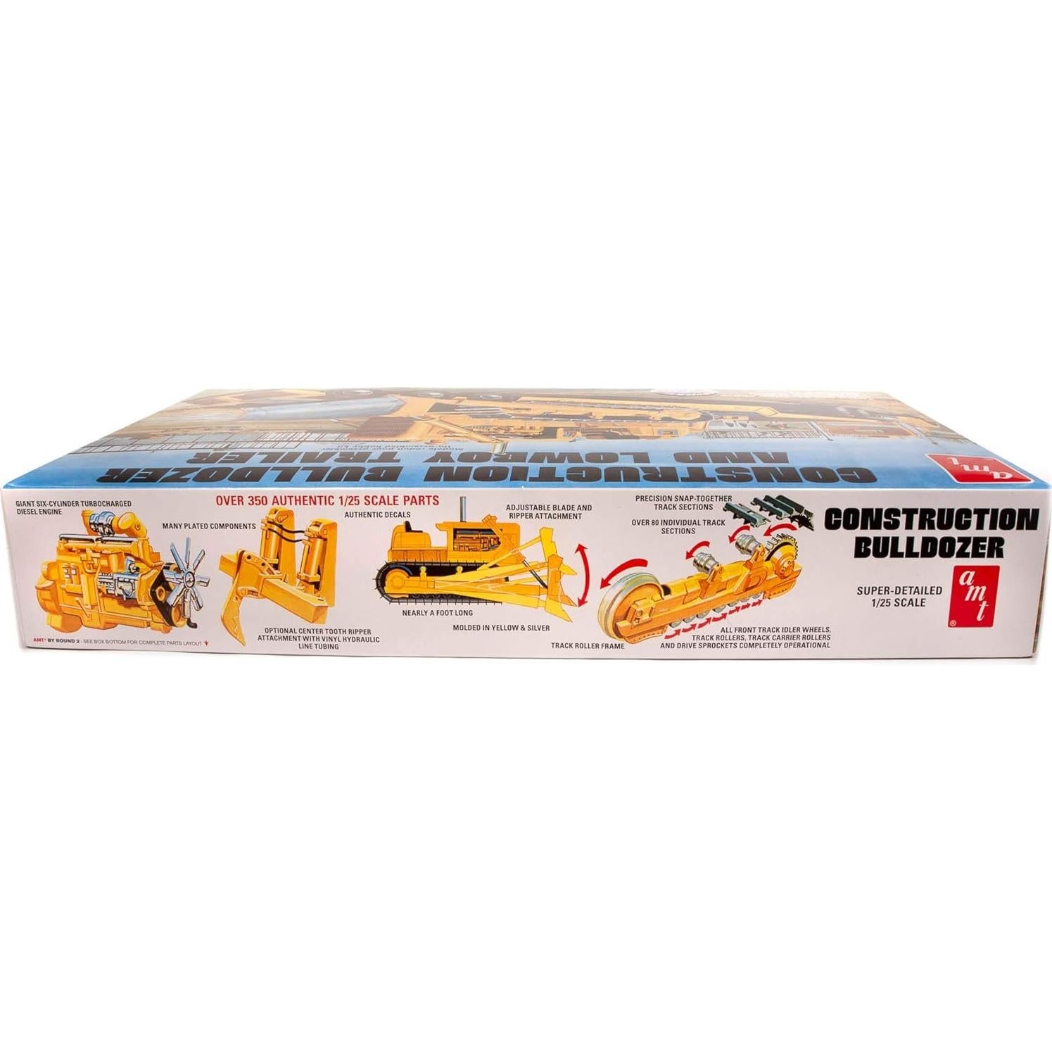 Kit de modelo a escala 1:25 Remolque Lowboy AMT1218 Negro