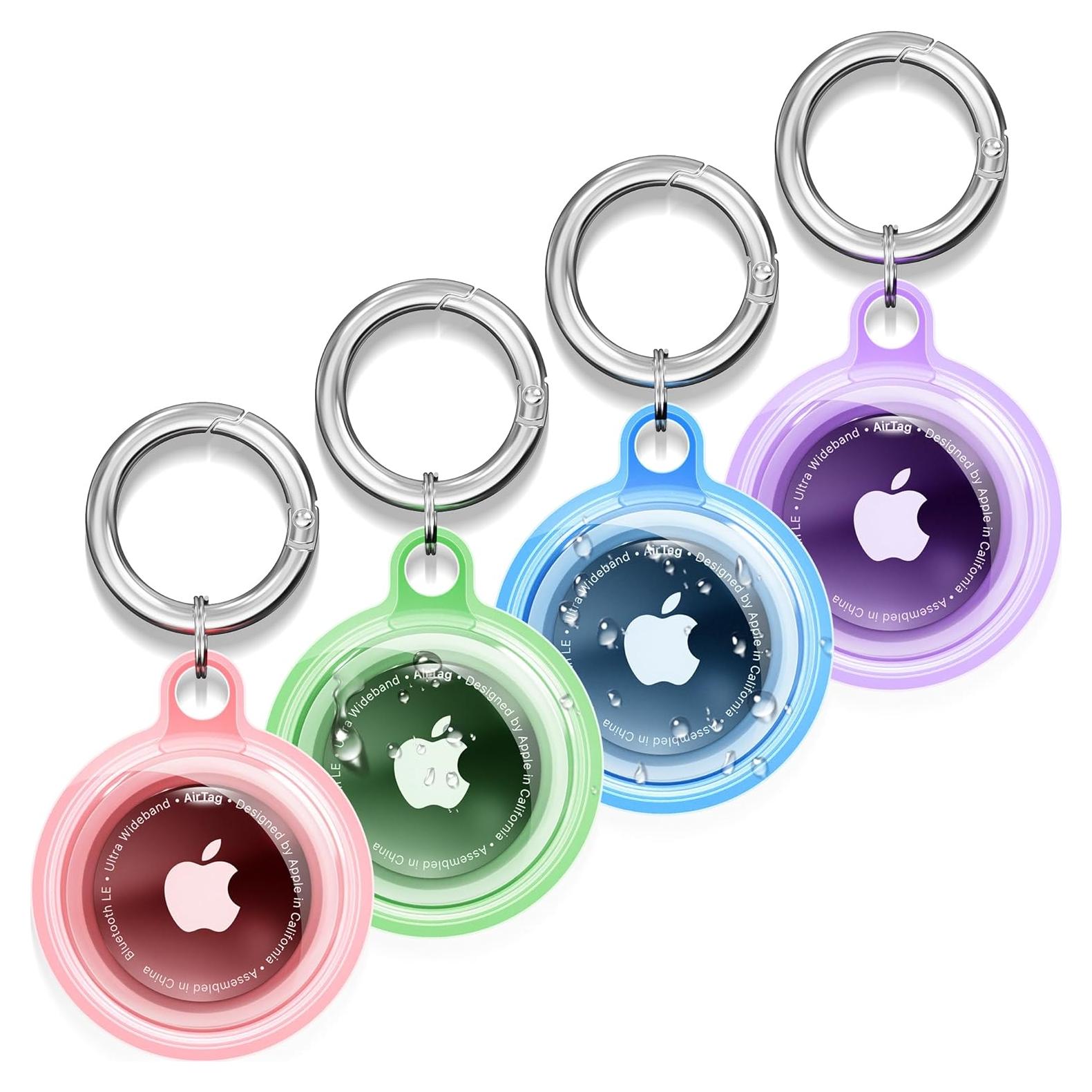 Paquete de 4 fundas protectoras para AirTag DDJ - Silicona