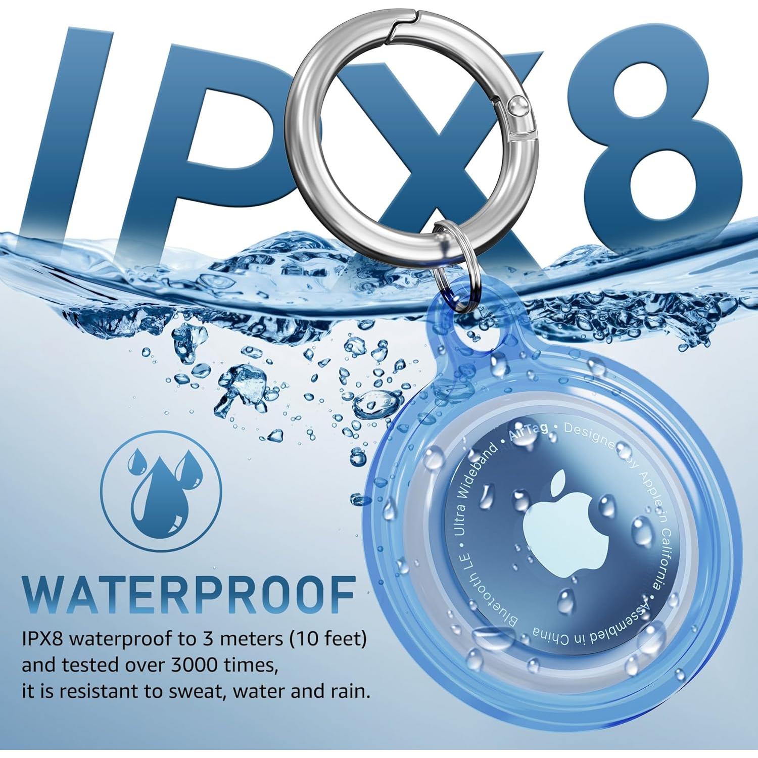 Paquete de 4 fundas protectoras para AirTag DDJ - Silicona