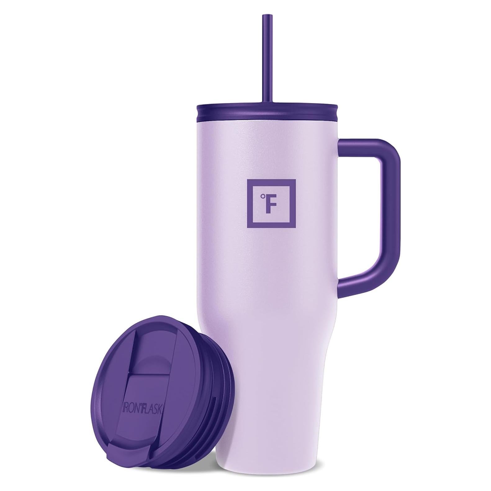 Taza Aislada IRON °FLASK 1.18 L con 2 Tapas - Lavanda
