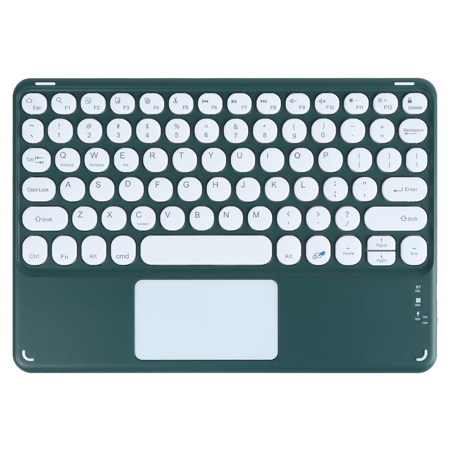 Teclado Inalámbrico Bluetooth KUYHRF con Touchpad Verde Oscuro