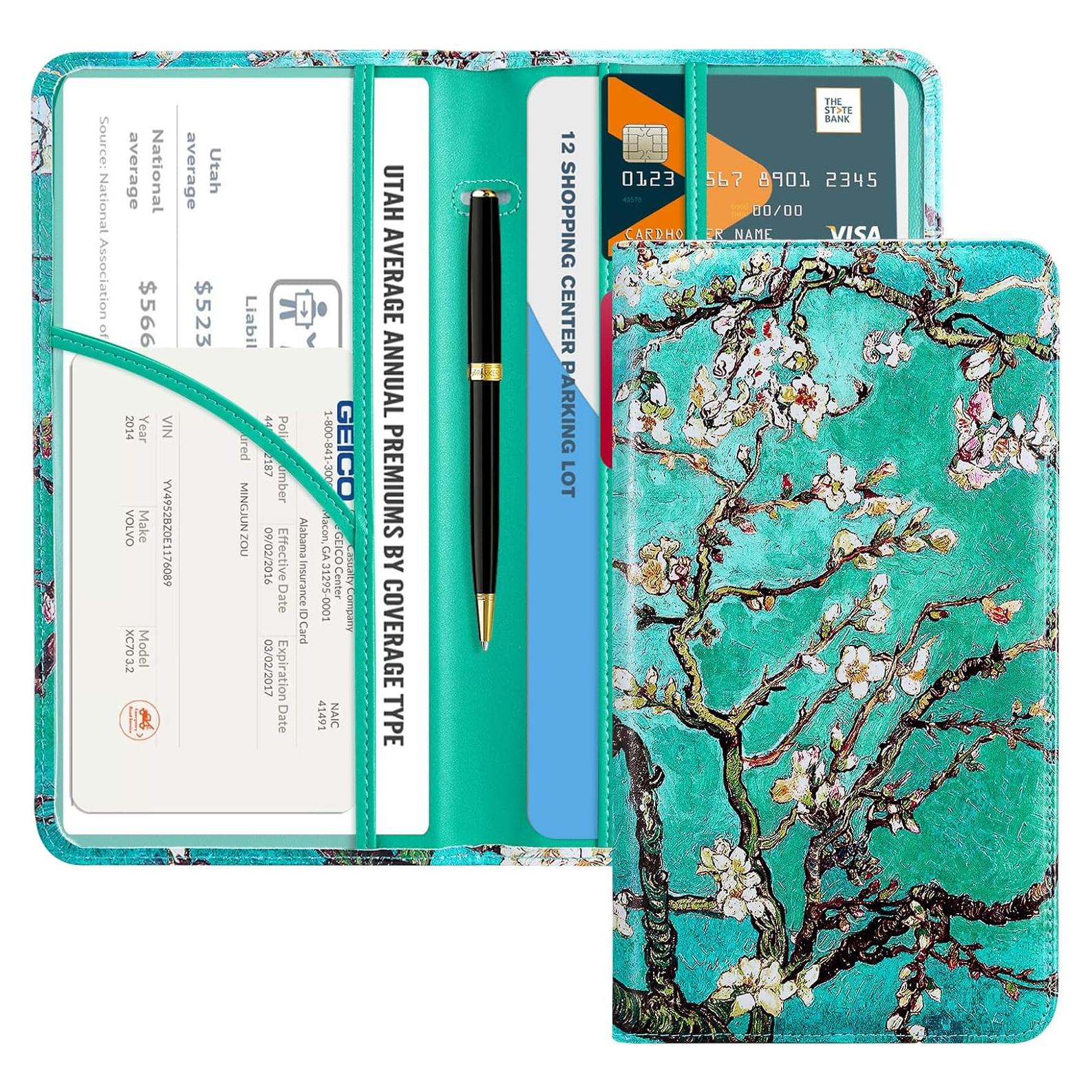 Portafolio de Registro y Seguro de Auto CoBak - Organizador Compacto