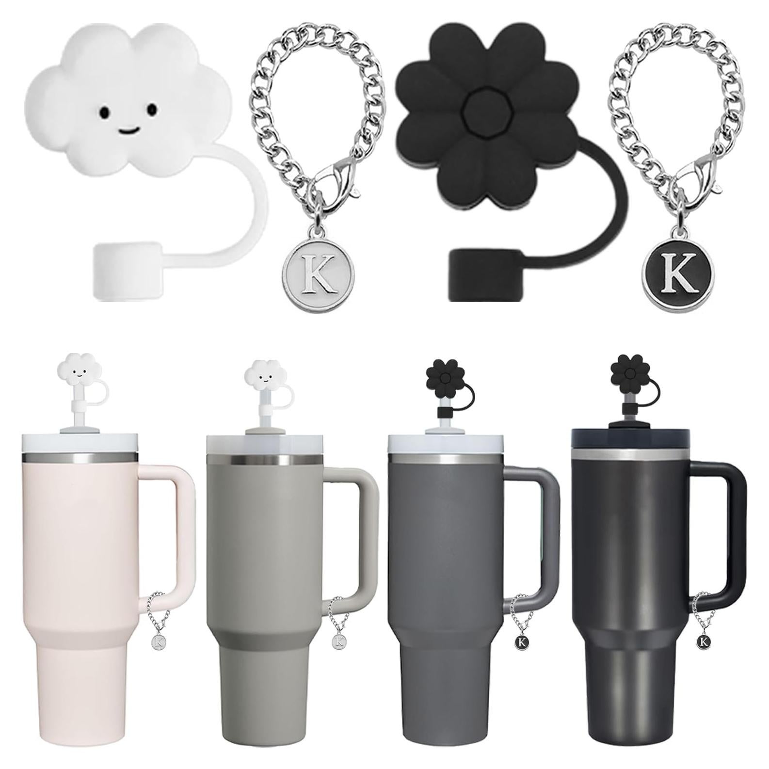 Cubiertas de Pajita Qiertocthr para Stanley Cup 4 Piezas