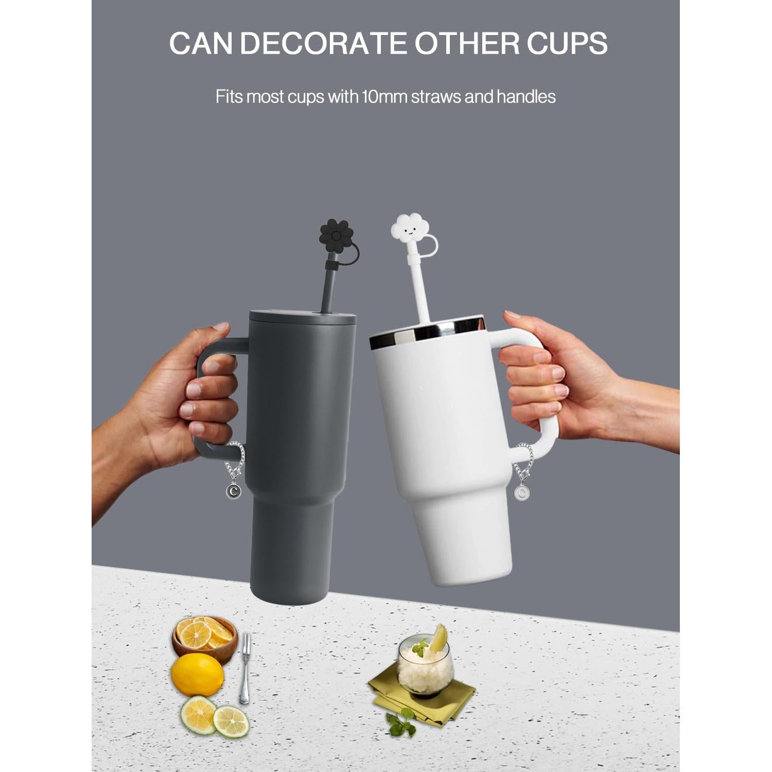 Cubiertas de Pajita Qiertocthr para Stanley Cup 4 Piezas