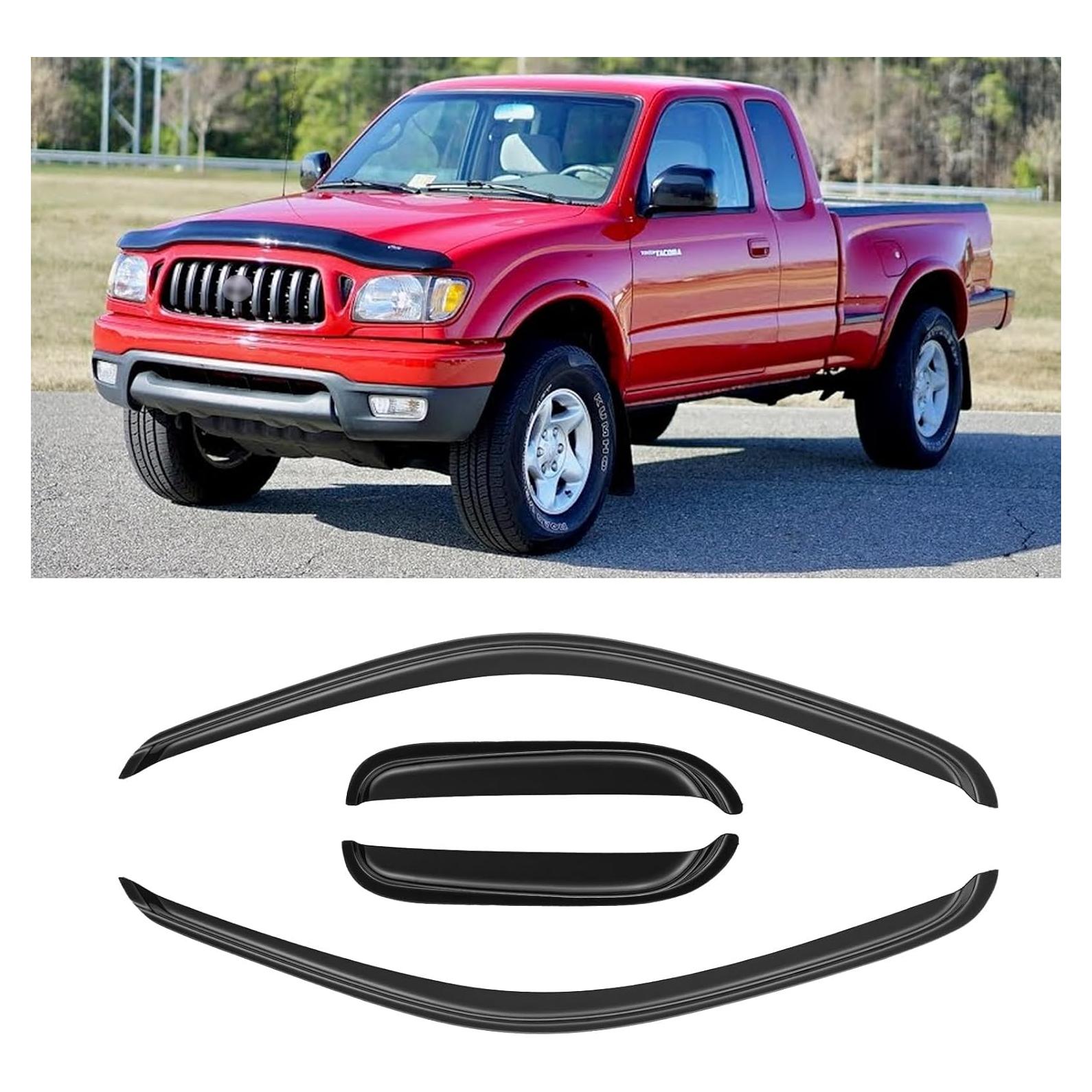 Visera de Ventana CMVT Auto para Toyota Tacoma 1995-2004 Humo