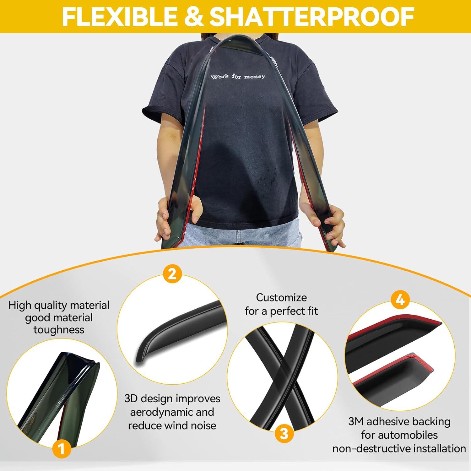 Viseras de Ventana CMVT Auto para Toyota Corolla 2009-2013