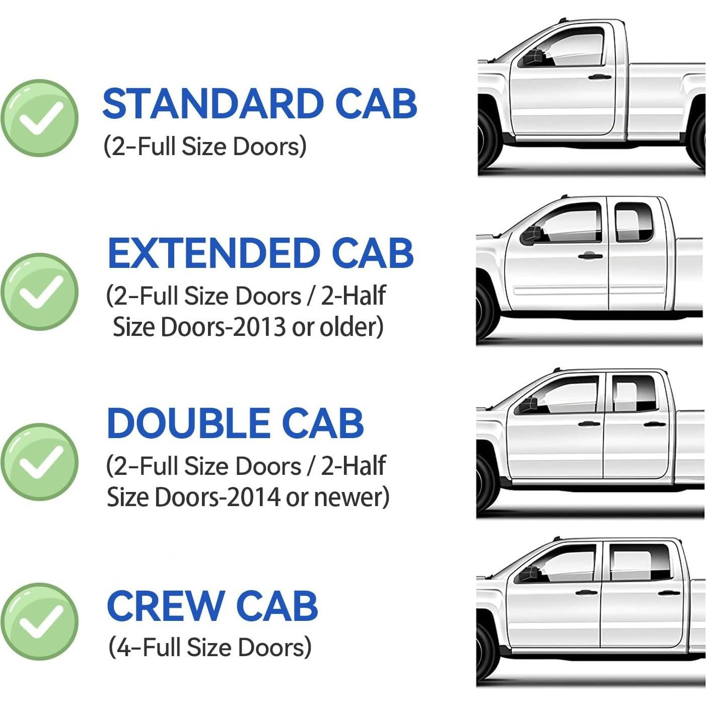 Viseras de Ventana CMVT Auto para Chevy Silverado/Sierra 1999-2007
