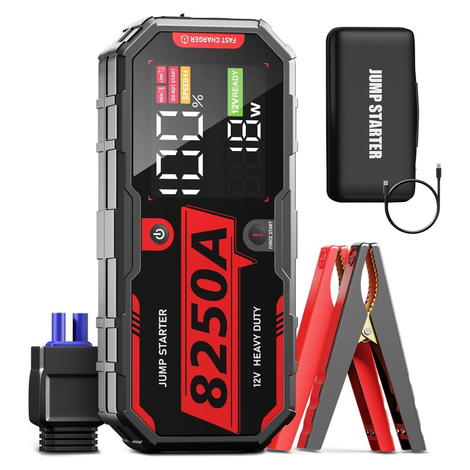 Arrancador de Batería ATGFOX F40-8250A 8250A USB-C