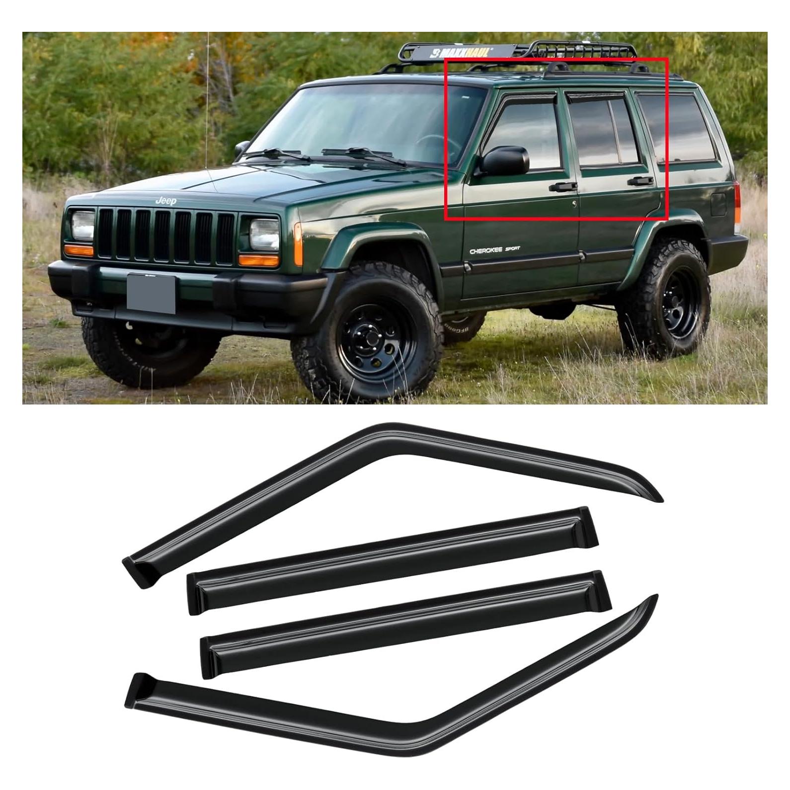 Viseras de Ventana CMVT Auto para Jeep Cherokee 1984-2001