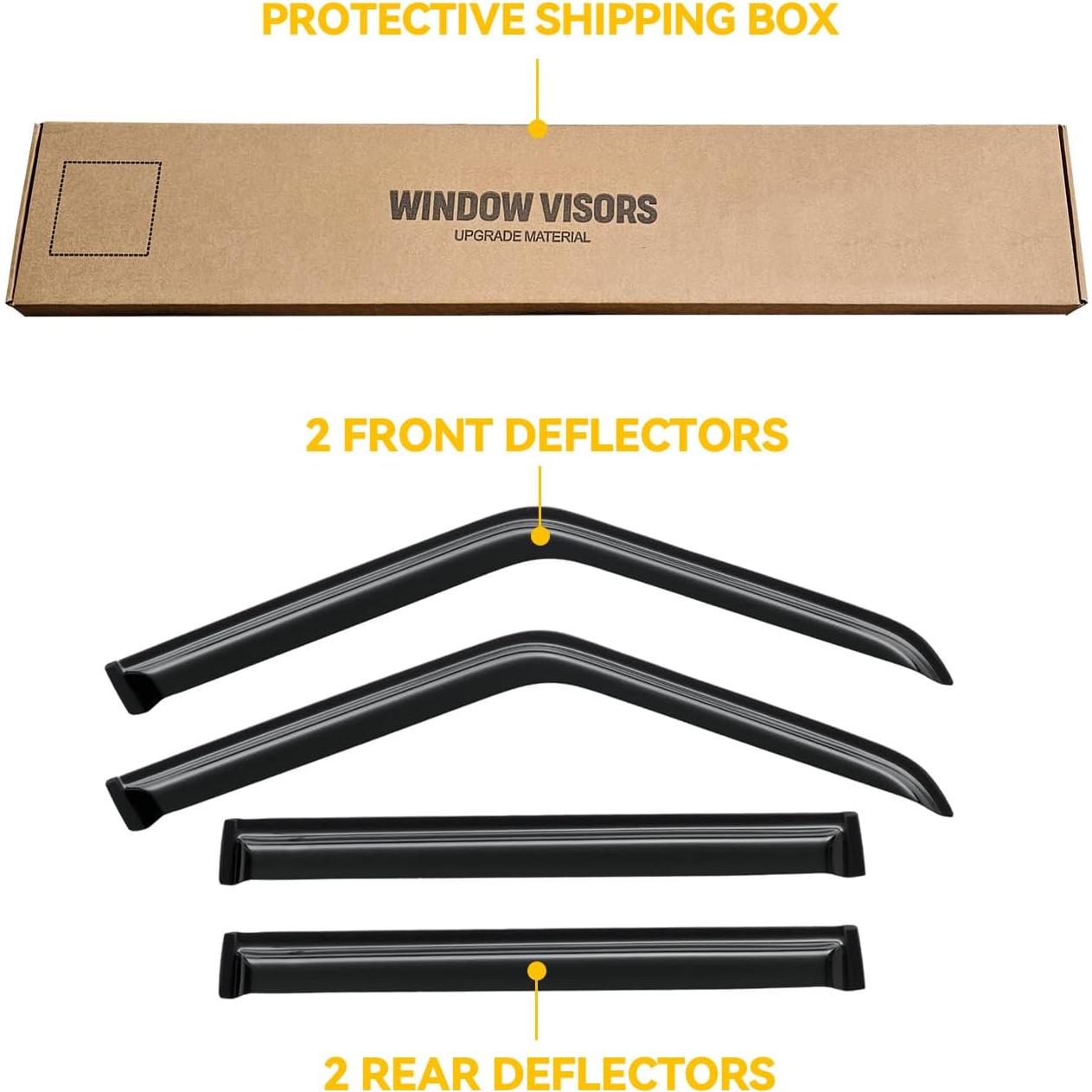 Viseras de Ventana CMVT Auto para Jeep Cherokee 1984-2001