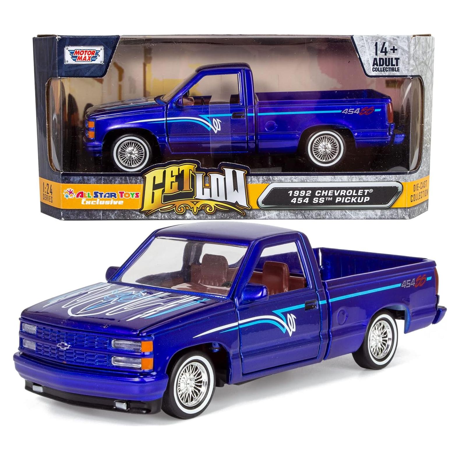 Camión Pickup 1992 Chevy 454SS Lowrider Motormax 1/24