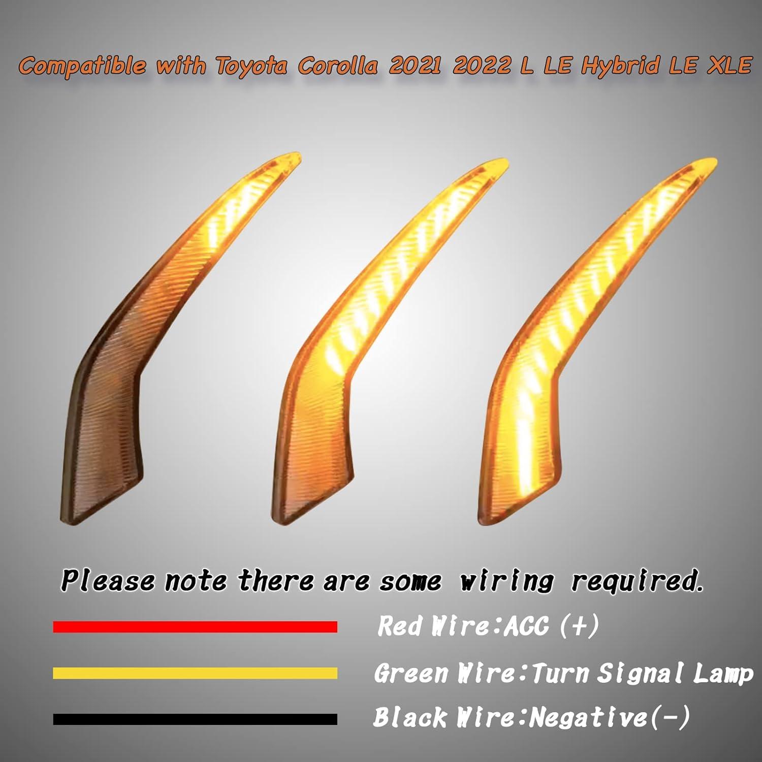 Luz de Niebla Delantera LED PGTOPONE para Toyota Corolla 2021-2022