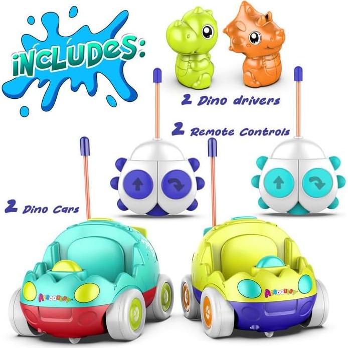 Coche de Control Remoto Dinosaurio AEROQUEST - Paquete de 2