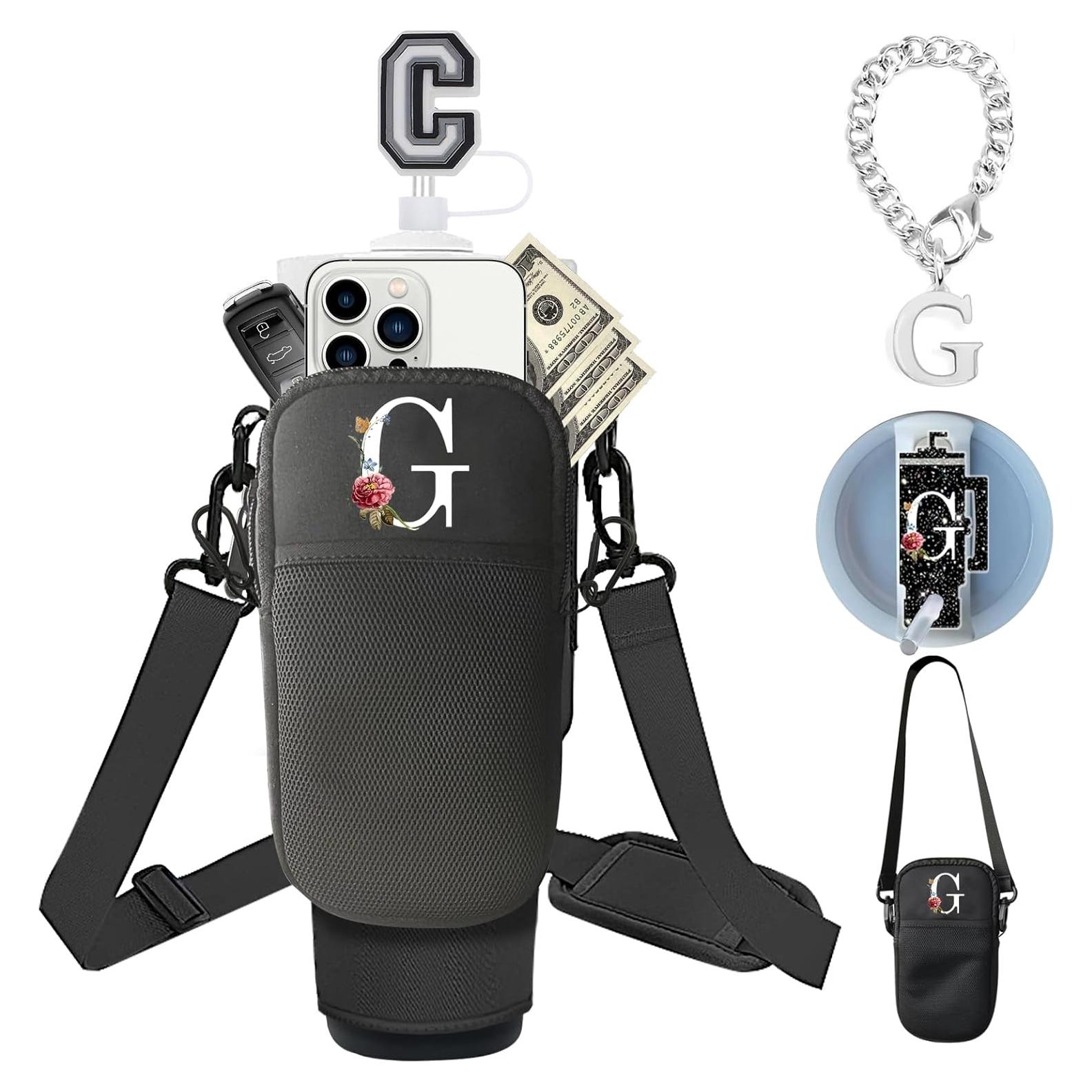 Portabotellas Stanley 40oz/30oz con Correa Ajustable Negro