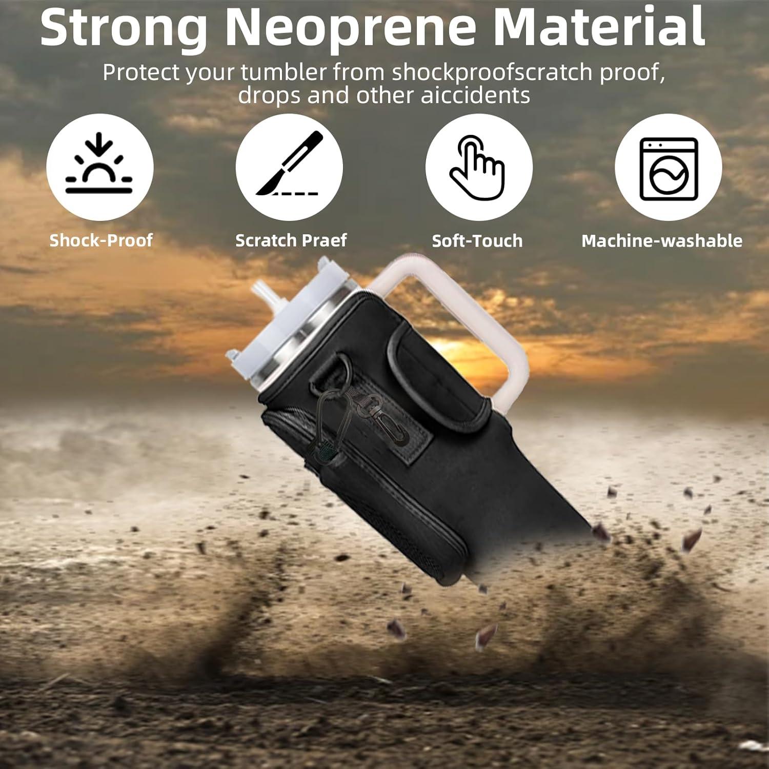 Portabotellas Stanley 40oz/30oz con Correa Ajustable Negro