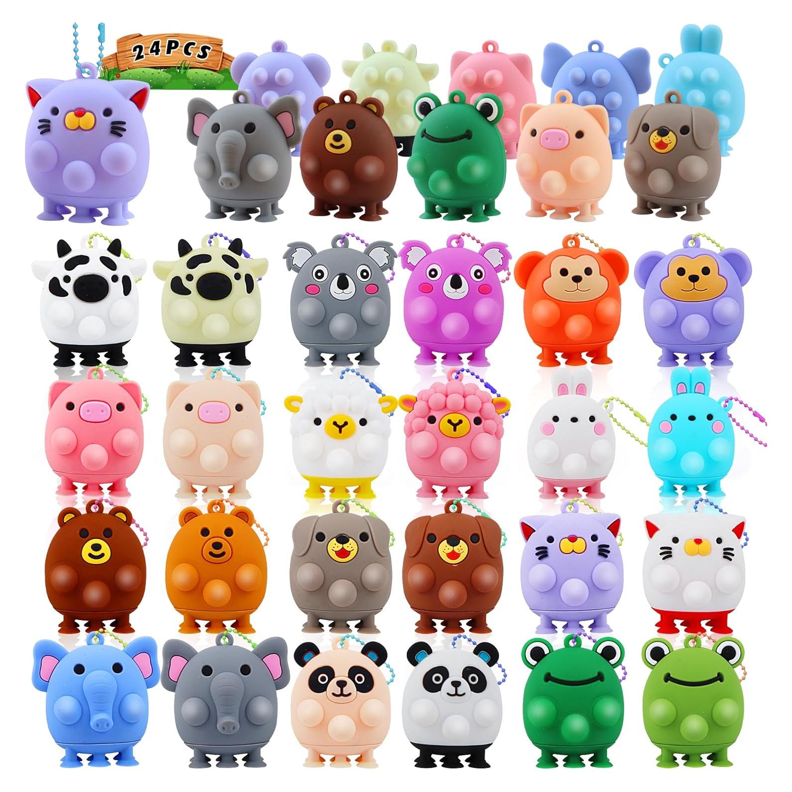 24 Juguetes de Succión de Animales ChildFun - Antiestrés