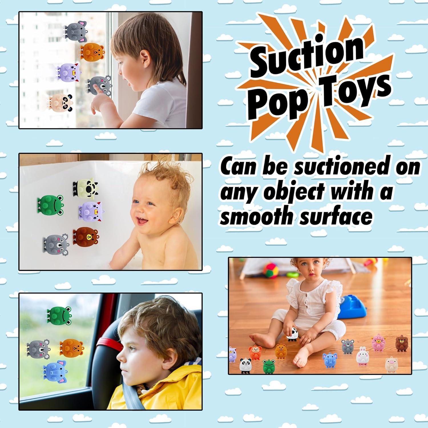 24 Juguetes de Succión de Animales ChildFun - Antiestrés