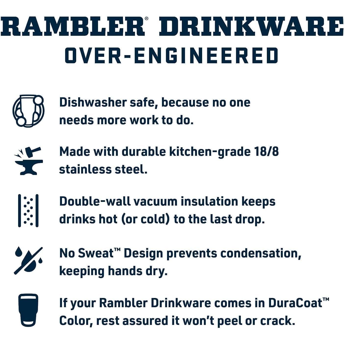 Botella YETI Rambler 1.89L Aislada Acero Inoxidable Rojo