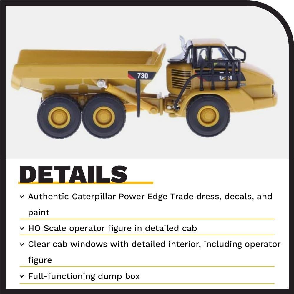Camión Volquete Articulado Caterpillar 730 Diecast 1:87