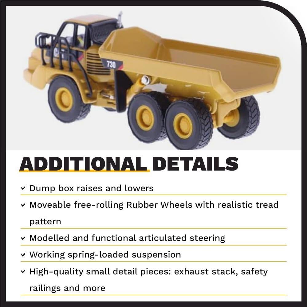Camión Volquete Articulado Caterpillar 730 Diecast 1:87