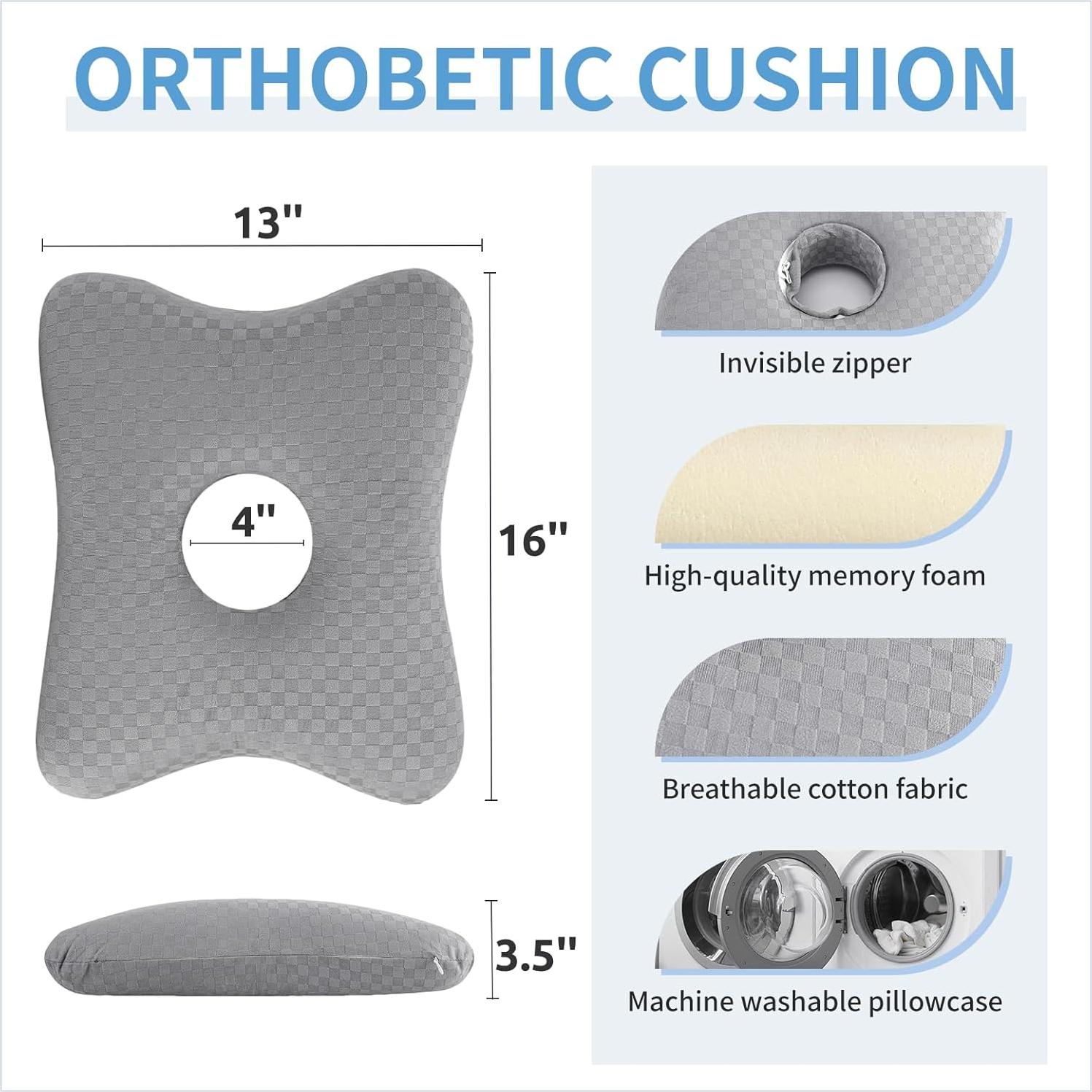 Almohada para Rodillas wuwumiline Espuma Viscoelástica 40.64x33.02cm
