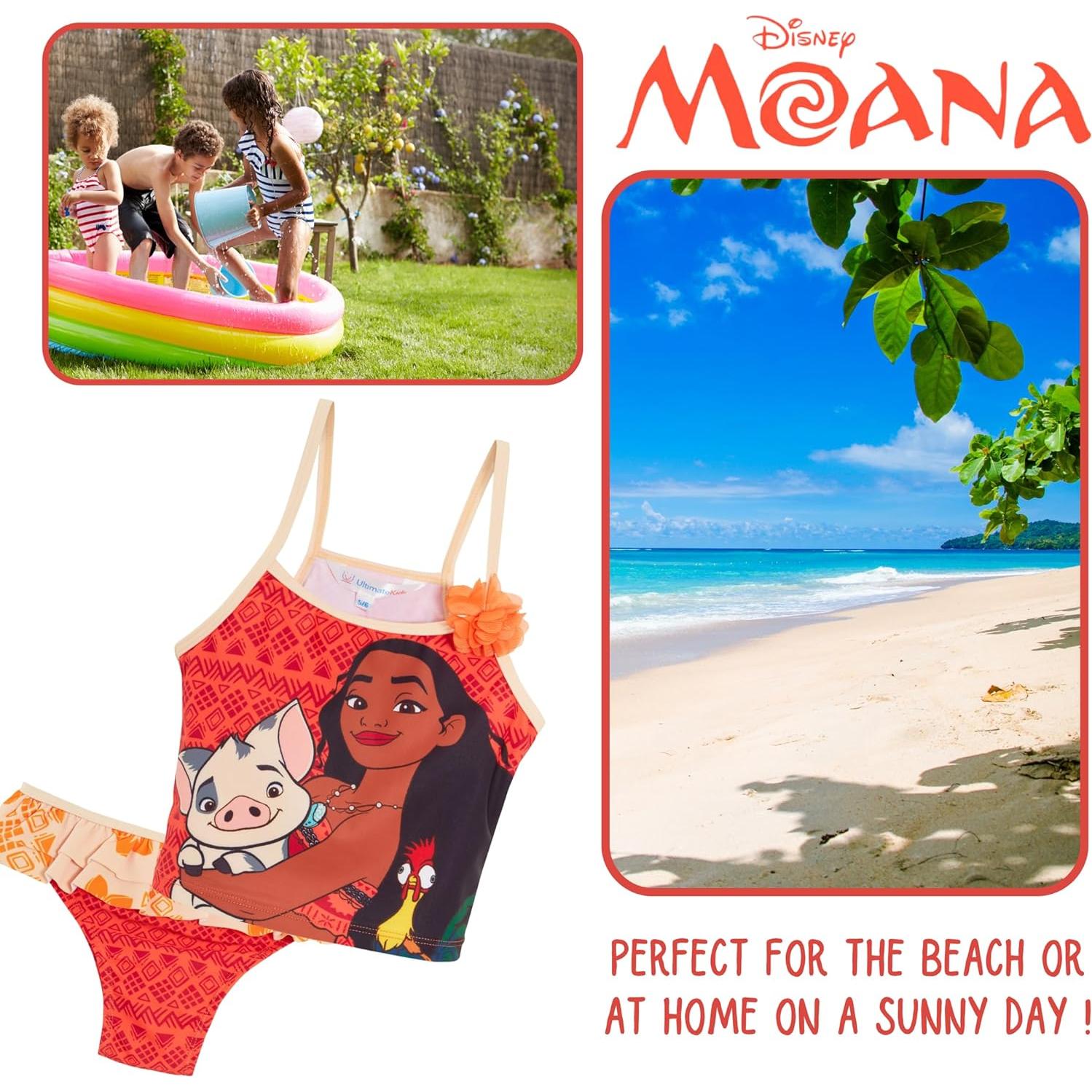 Tankini Disney Moana Niñas 2 Piezas Traje de Baño Deluxe