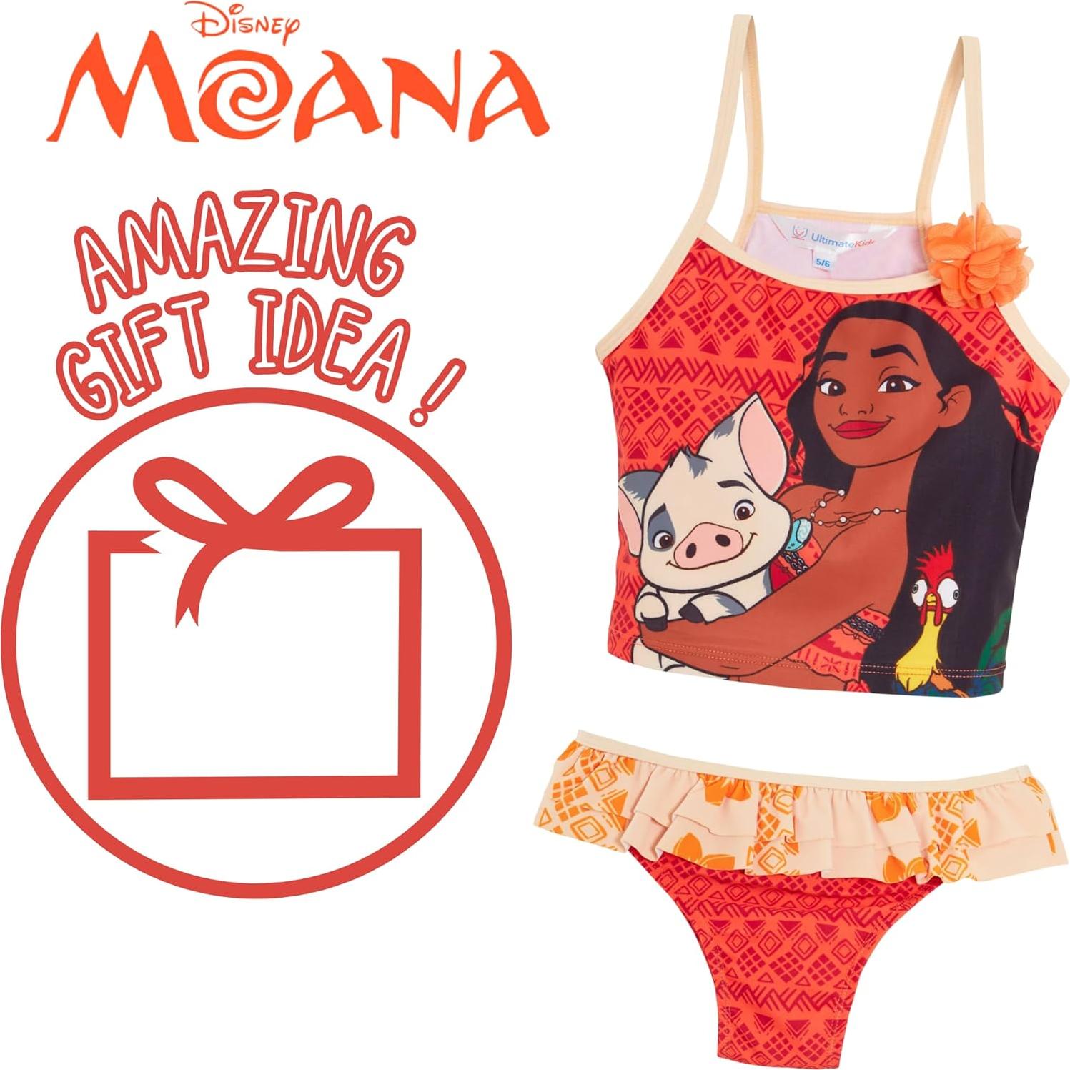 Tankini Disney Moana Niñas 2 Piezas Traje de Baño Deluxe