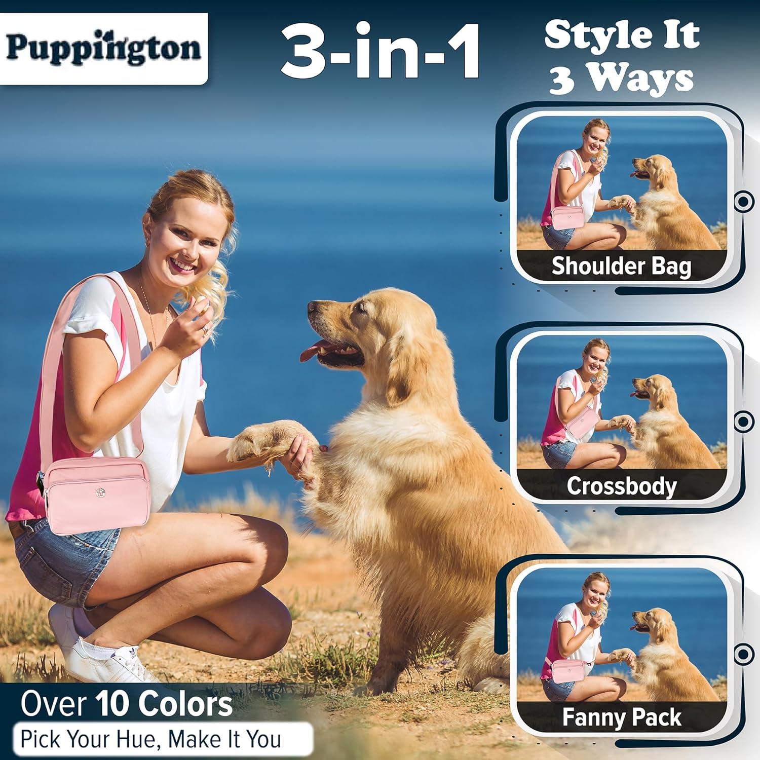 Bolsa de Paseo para Perros Puppington 3 en 1 Rosa Blush
