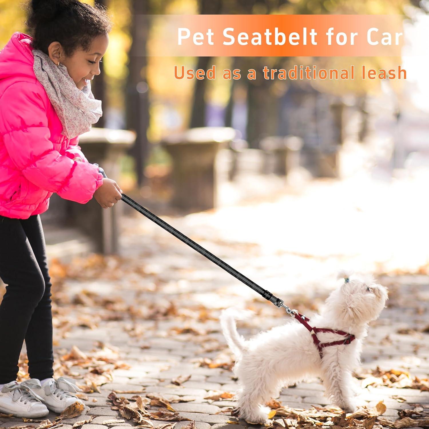 Cinturón de Seguridad para Perros Seyezo - Arnés Ajustable Reflectante